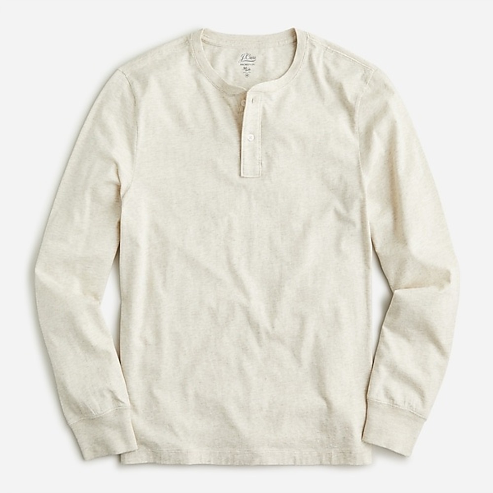 J. Crew Broken-in Long Sleeve Henley Size Medium